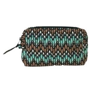 Cosmetic Makeup Bag Vera Bradley Medium ~ Sierra Stream NWT